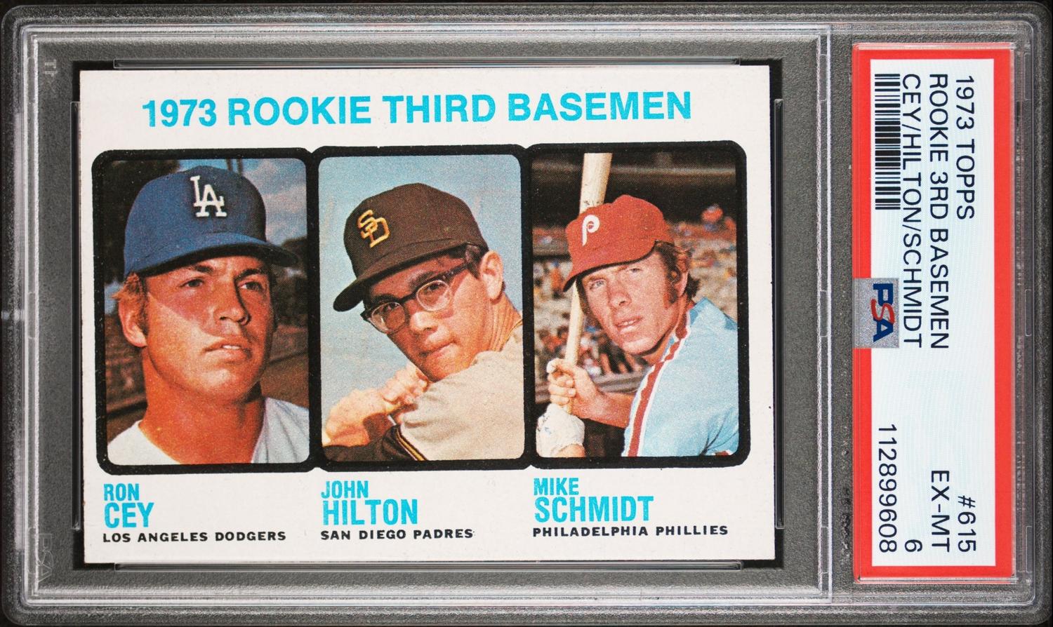 A 1973 Topps Mike Schmidt Rookie Baseball Card No. 615 (PSA 6 EX-MT)