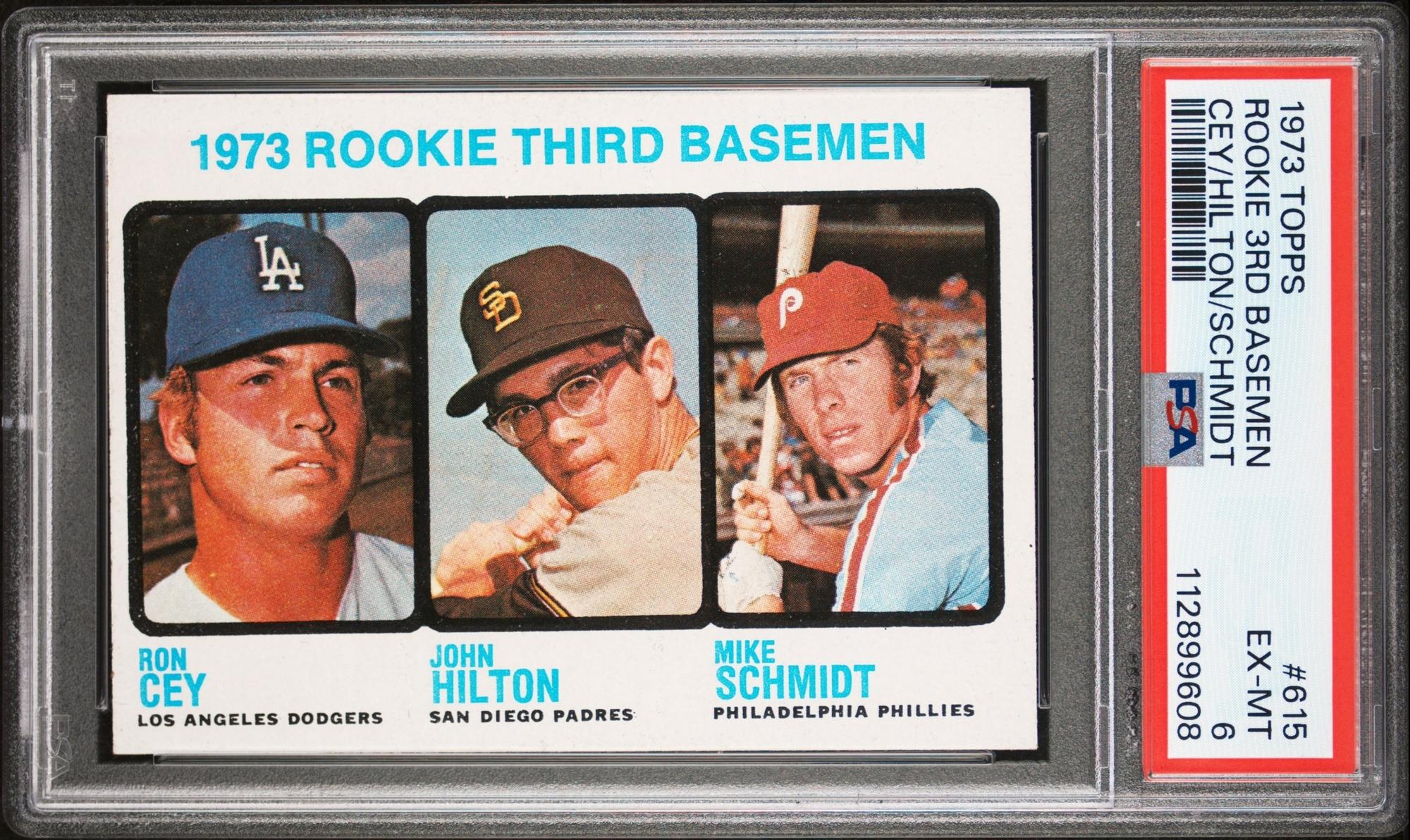 A 1973 Topps Mike Schmidt Rookie Baseball Card No. 615 (PSA 6 EX-MT)