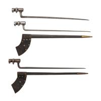 Three Spencer Socket Bayonets, One 1st and Two 2nd Patterns, two with Scabbards
