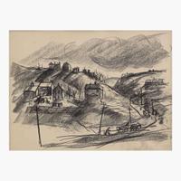John Fulton Folinsbee (American, 1892-1972) Hilly Countryside