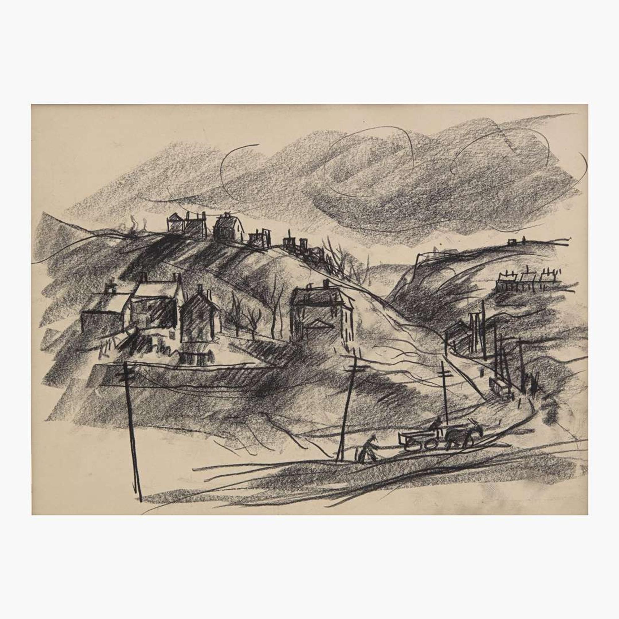 John Fulton Folinsbee (American, 1892-1972) Hilly Countryside