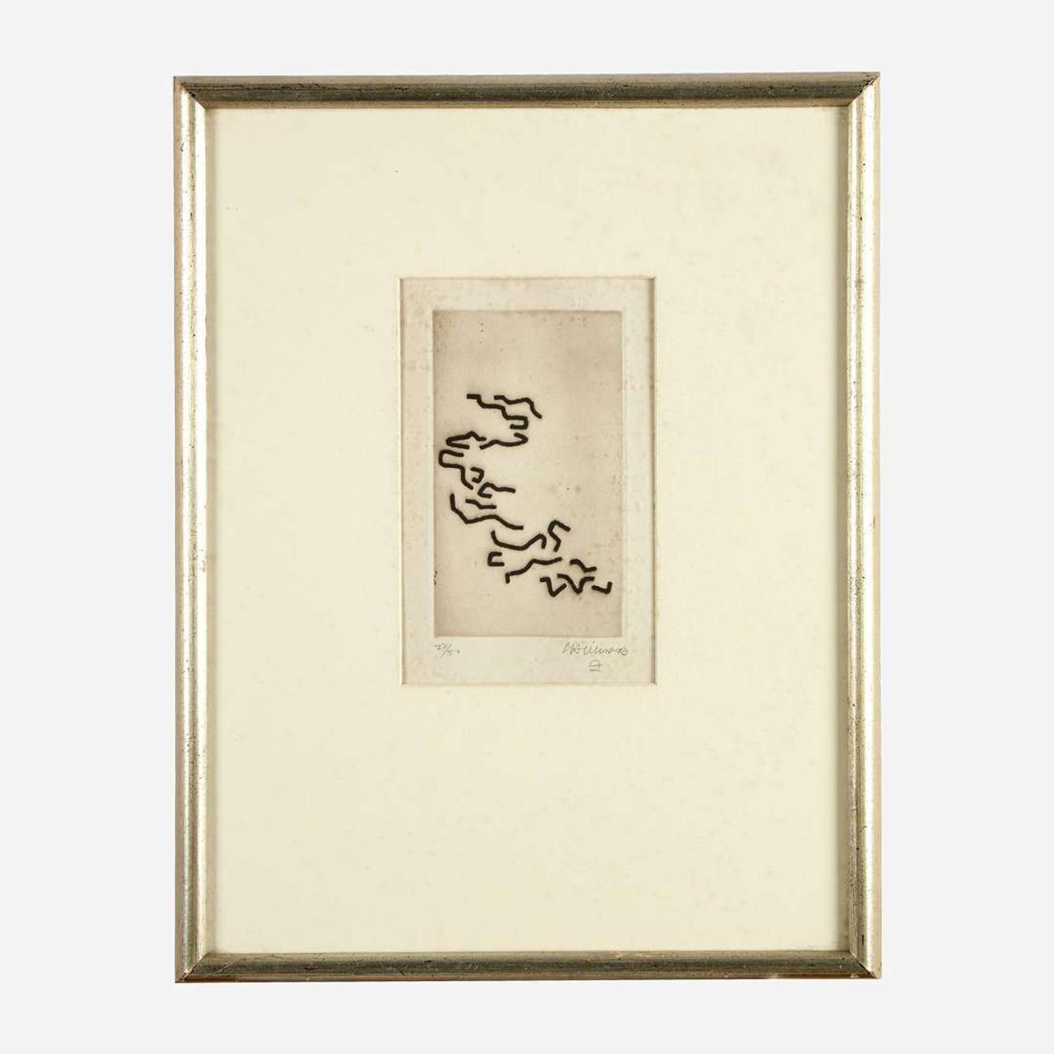 Eduardo Chillida (Spanish, 1924-2002) Vers la Diagonale (Towards the Diagonal)