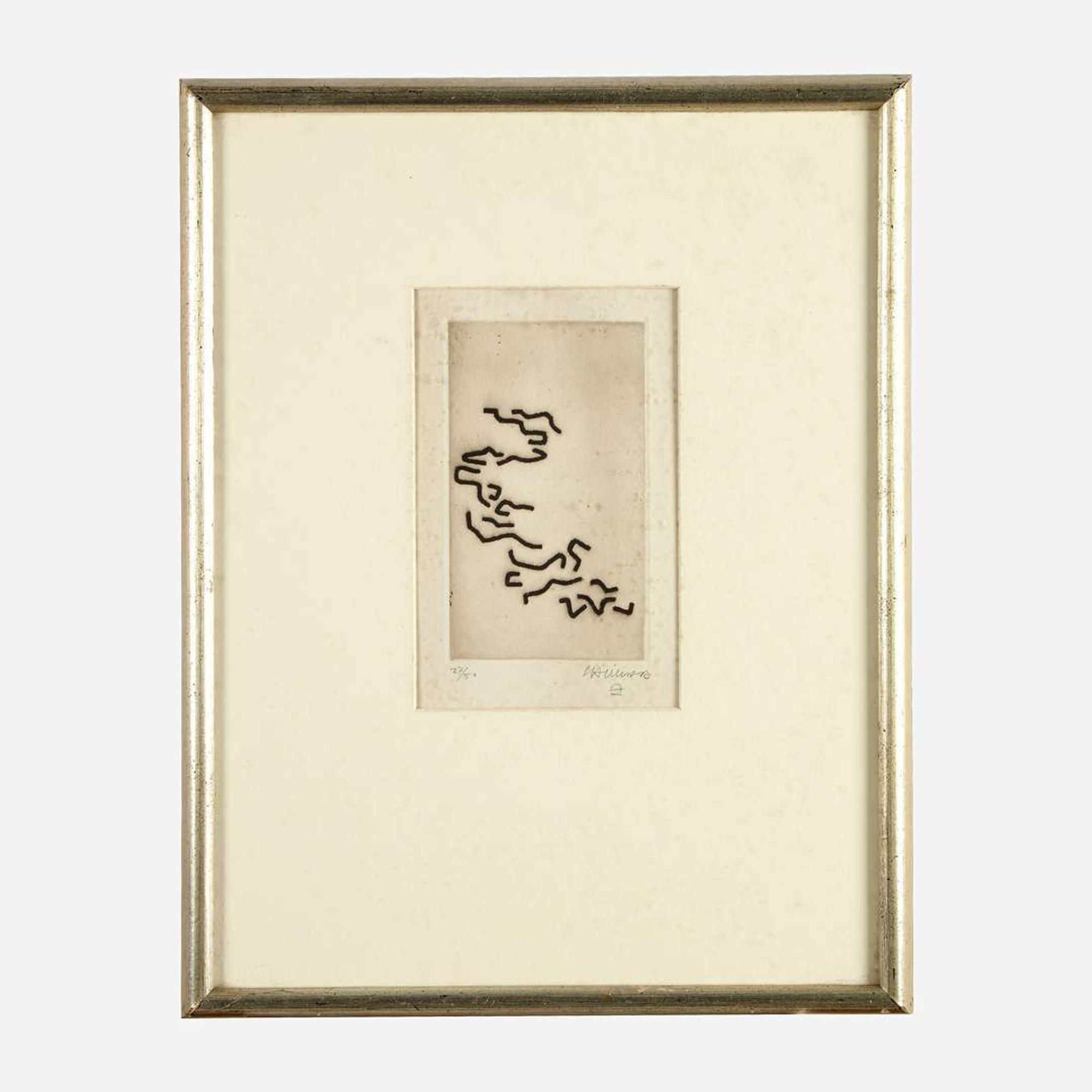 Eduardo Chillida (Spanish, 1924-2002) Vers la Diagonale (Towards the Diagonal)