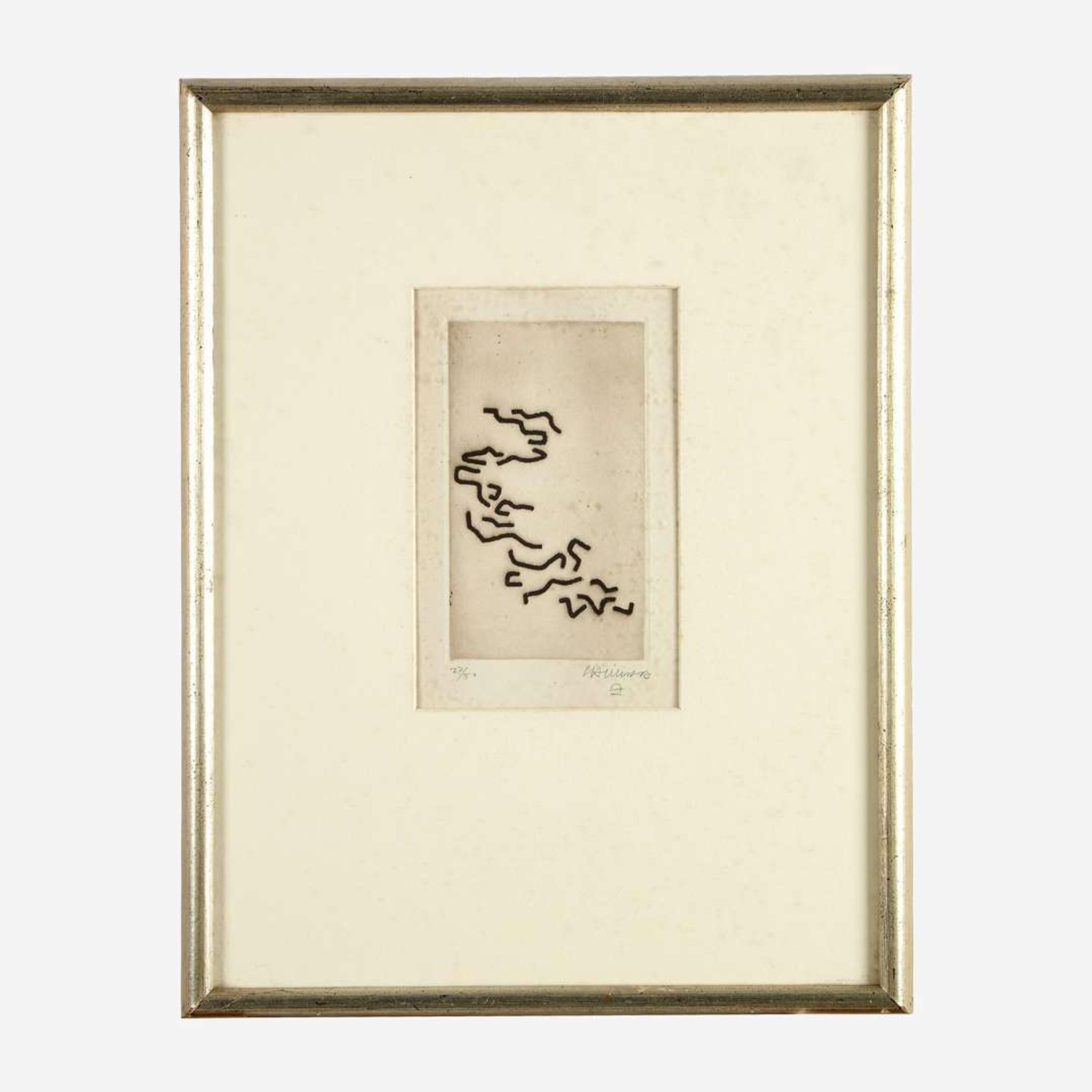 Eduardo Chillida (Spanish, 1924-2002) Vers la Diagonale (Towards the Diagonal)