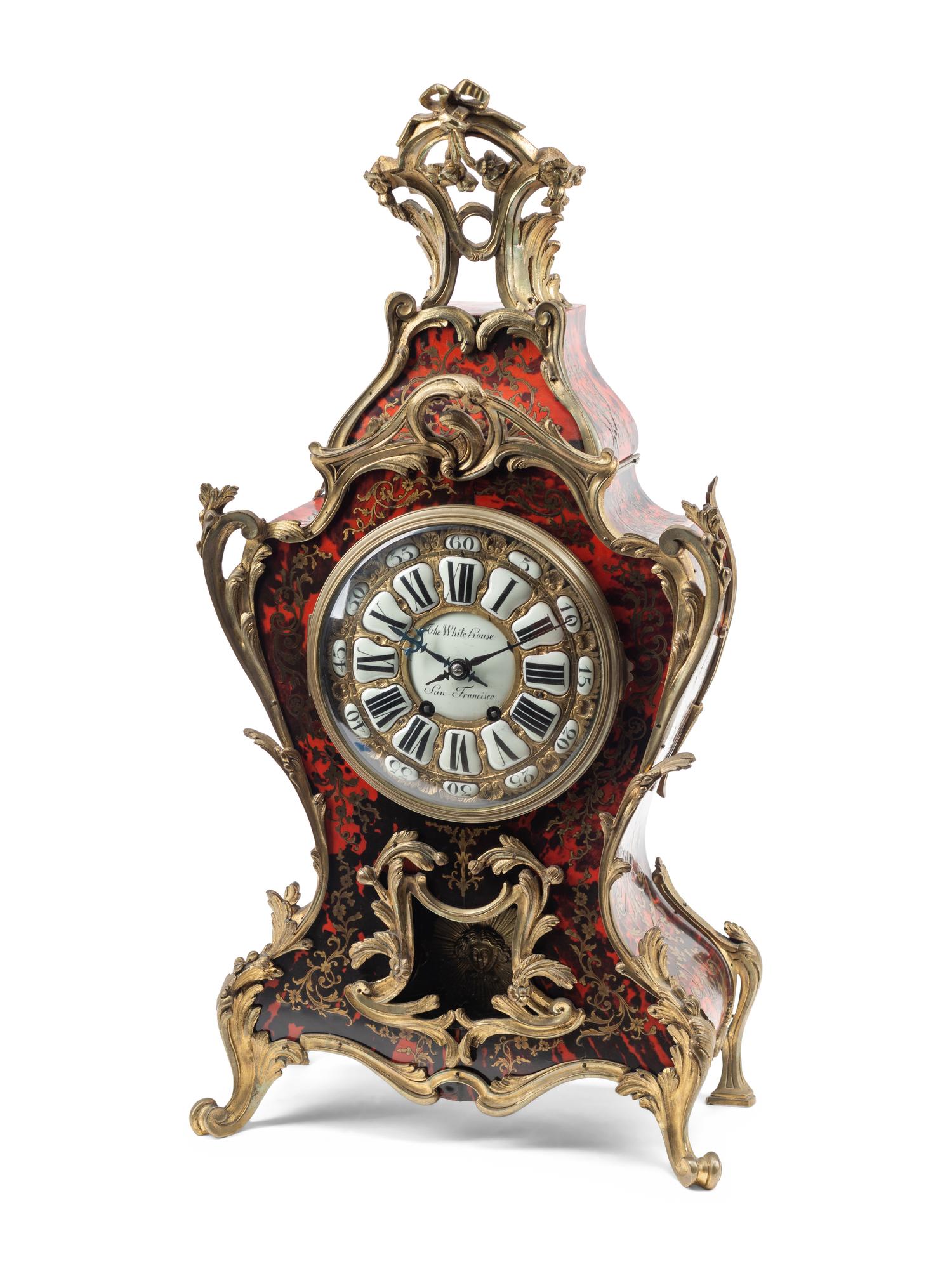 A Napoleon III Gilt Bronze Mounted Boulle Marquetry Bracket Clock