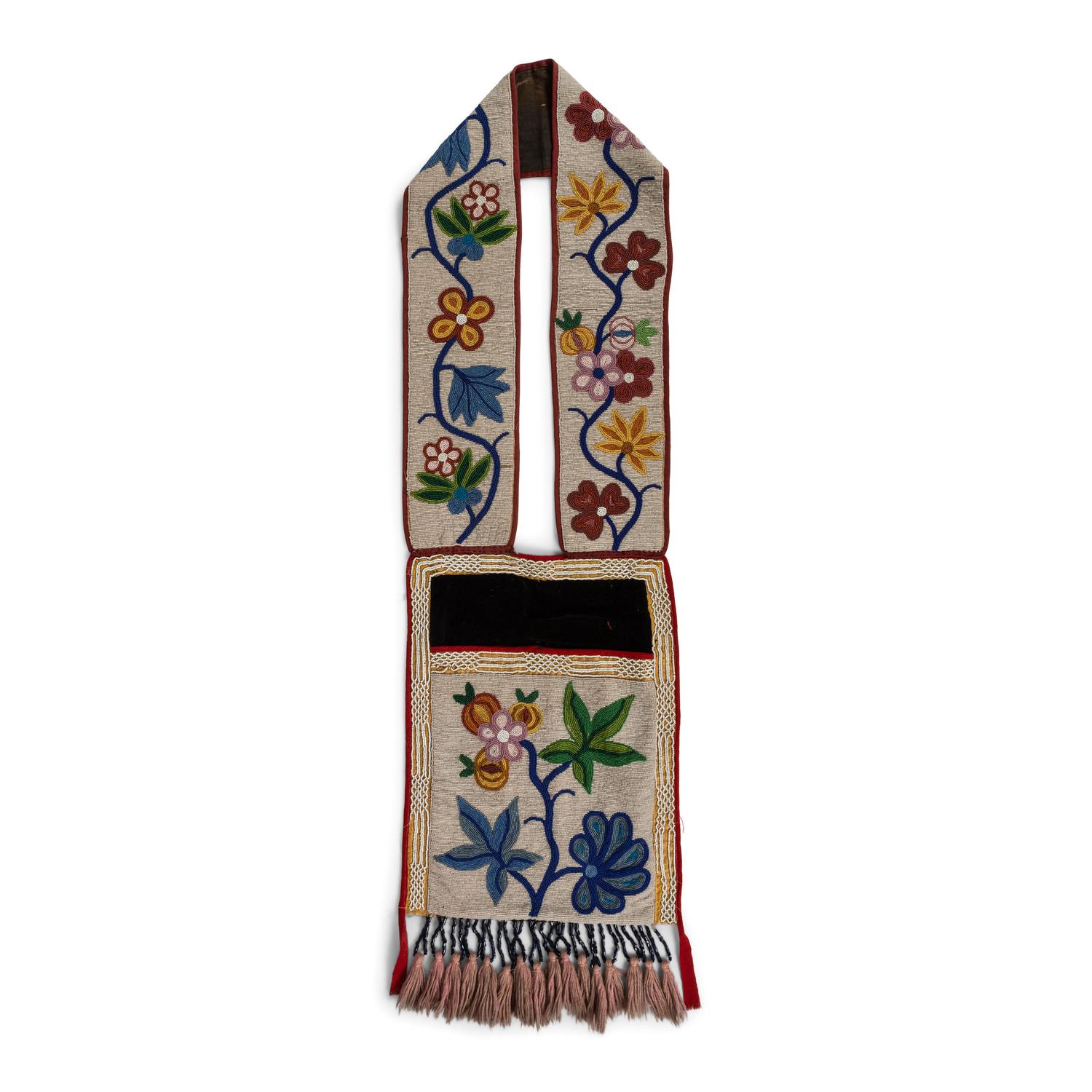 Anishinaabe Beaded Bandolier Bag