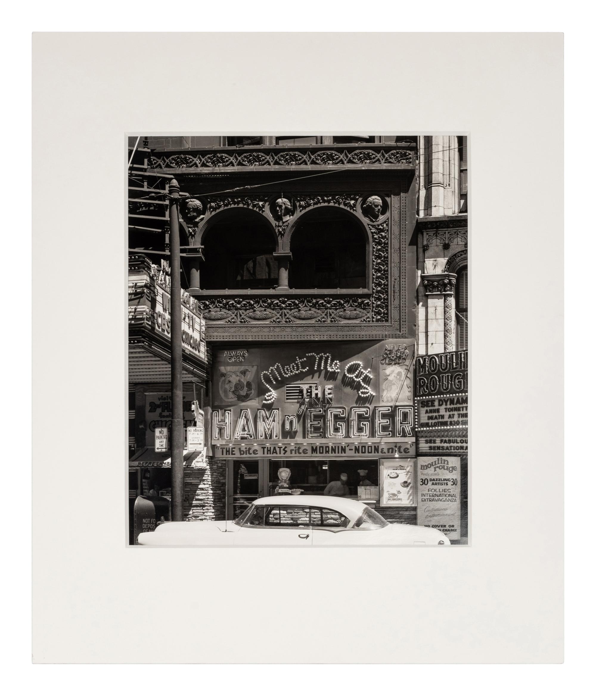 John Szarkowski (1925-2007) The Schiller (later Garrick) Theater, Chicago, 1891-92, Demolished 1961 [The Ham 'n' Egger], 1954