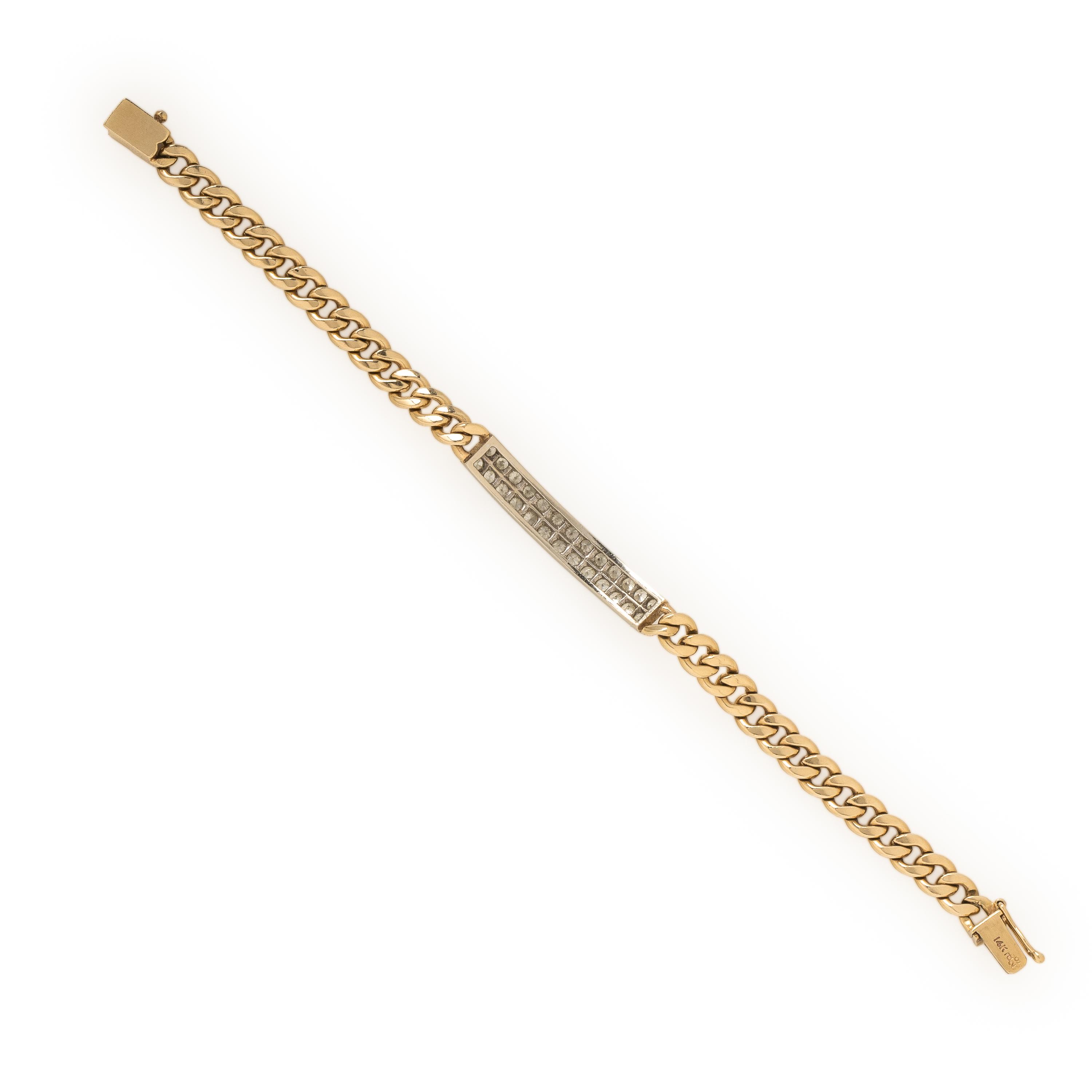 Hammerman Brothers, Diamond and Yellow Gold Bracelet