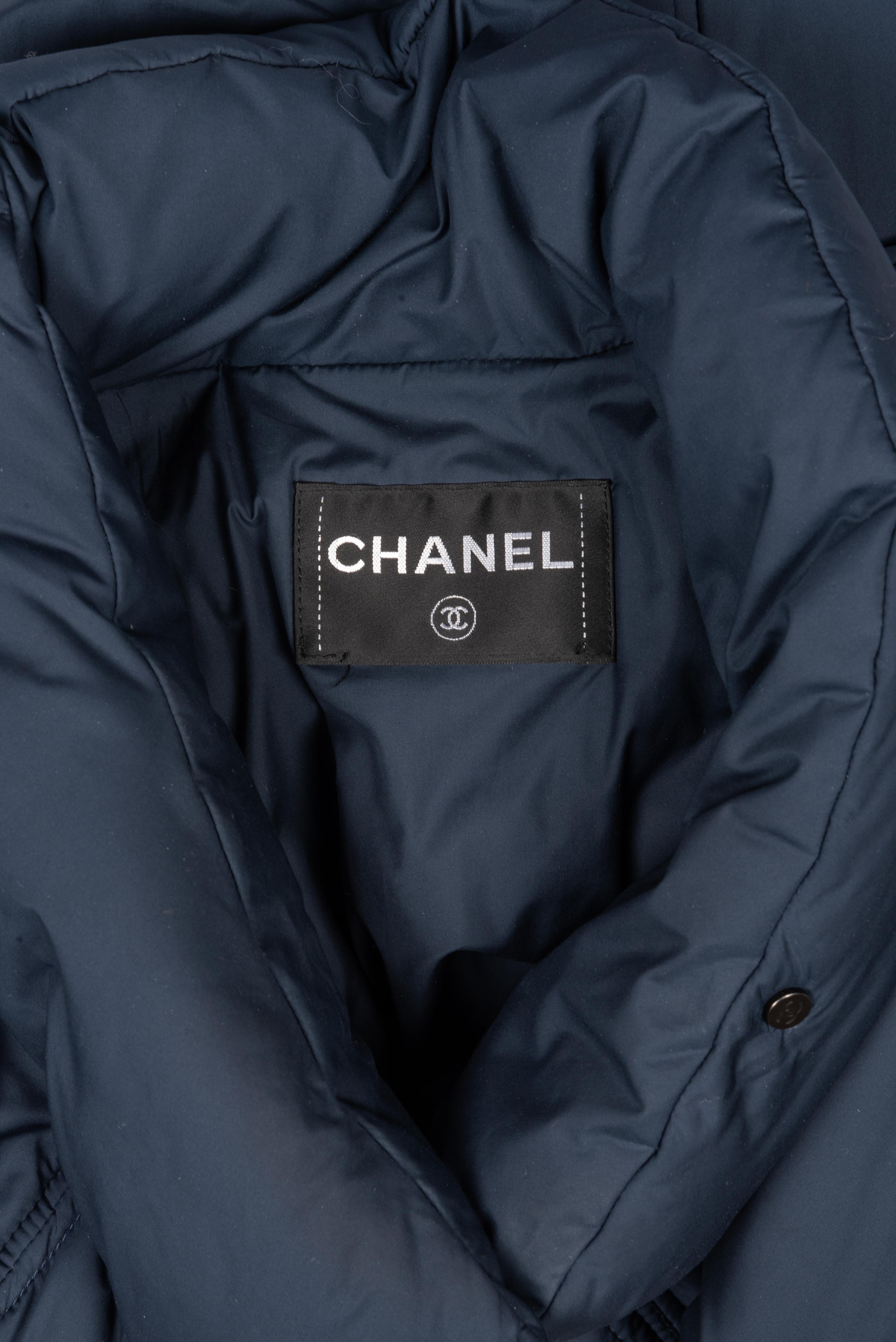 Chanel Blue Puffer Coat, c. 2009