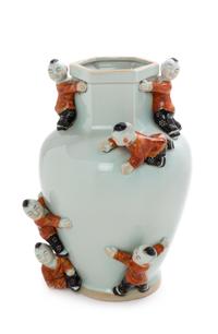 A Chinese Style Porcelain Vase Height 13 3/4 inches. — MODERN
