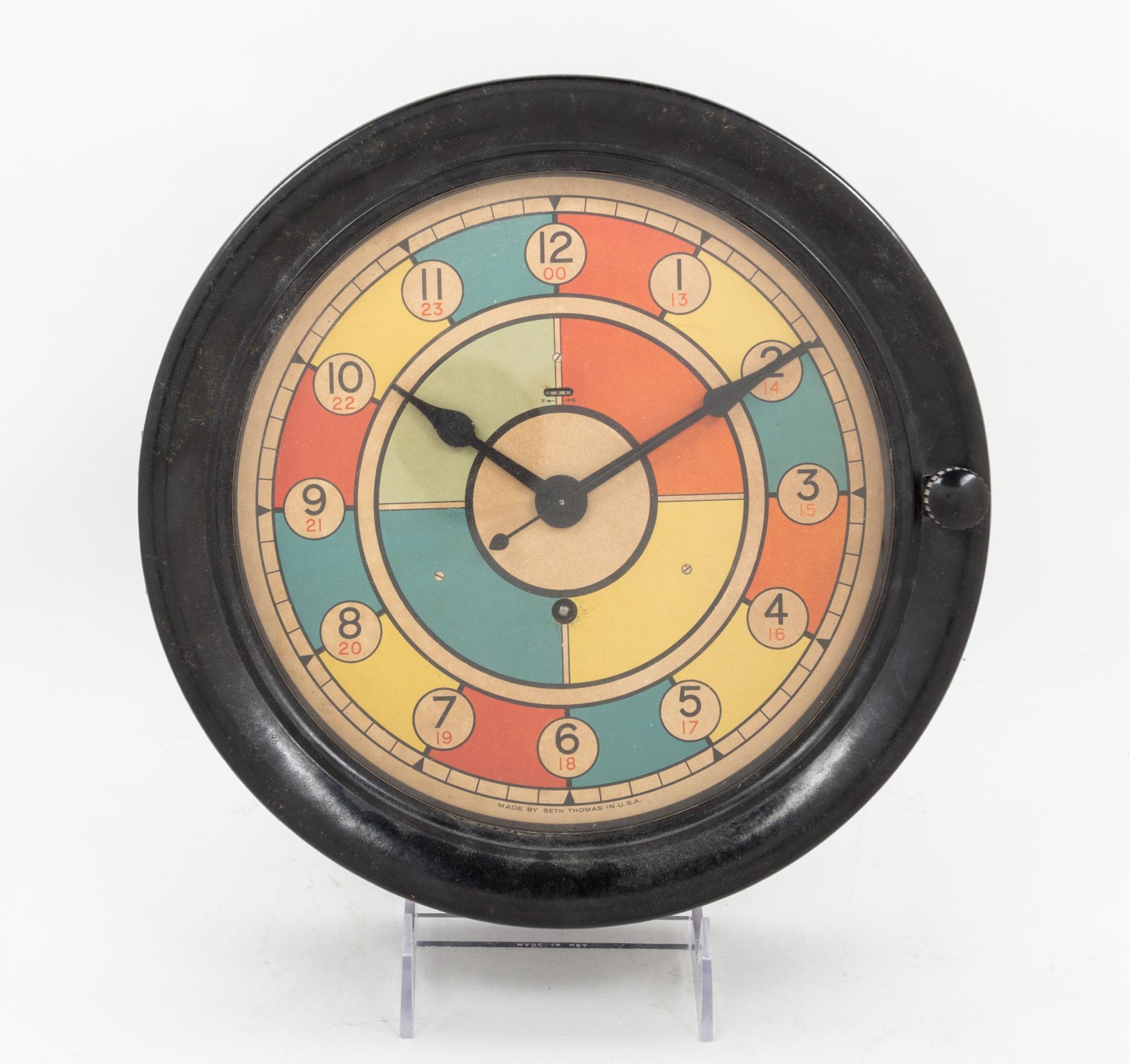 A Seth Thomas Port Hole Clock Diameter 11 inches. — 20TH CENTURY