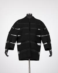 Chado Ralph Rucci Wool and Synthetic Braid Banded Jacket, 2000-10s