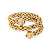 BICOLOR GOLD MESH COIL BRACELET