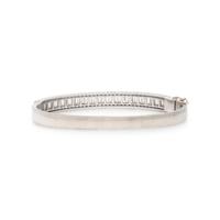 Diamond and White Gold Bangle Bracelet