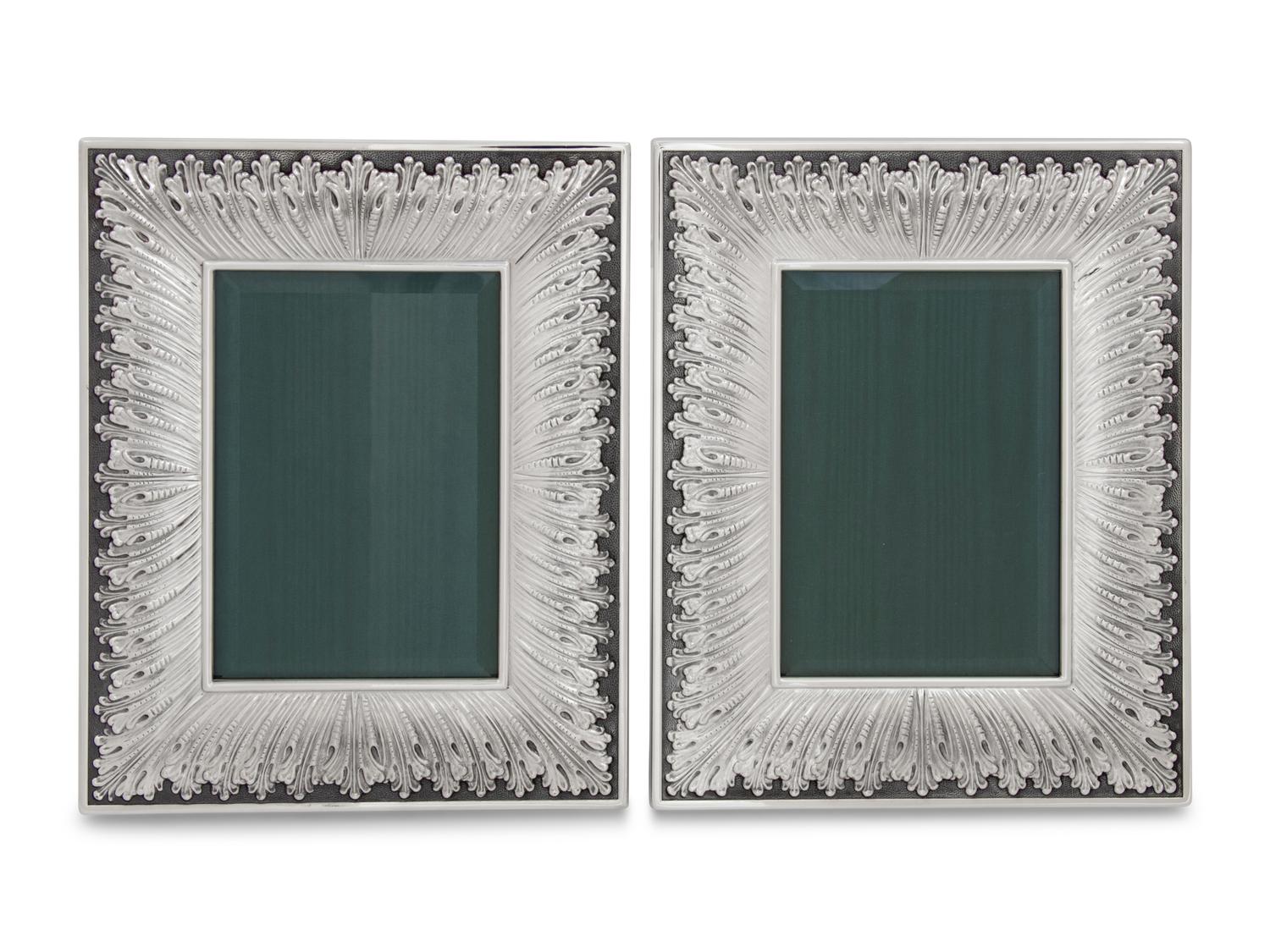 A Pair of Buccellati Silver Picture Frames
