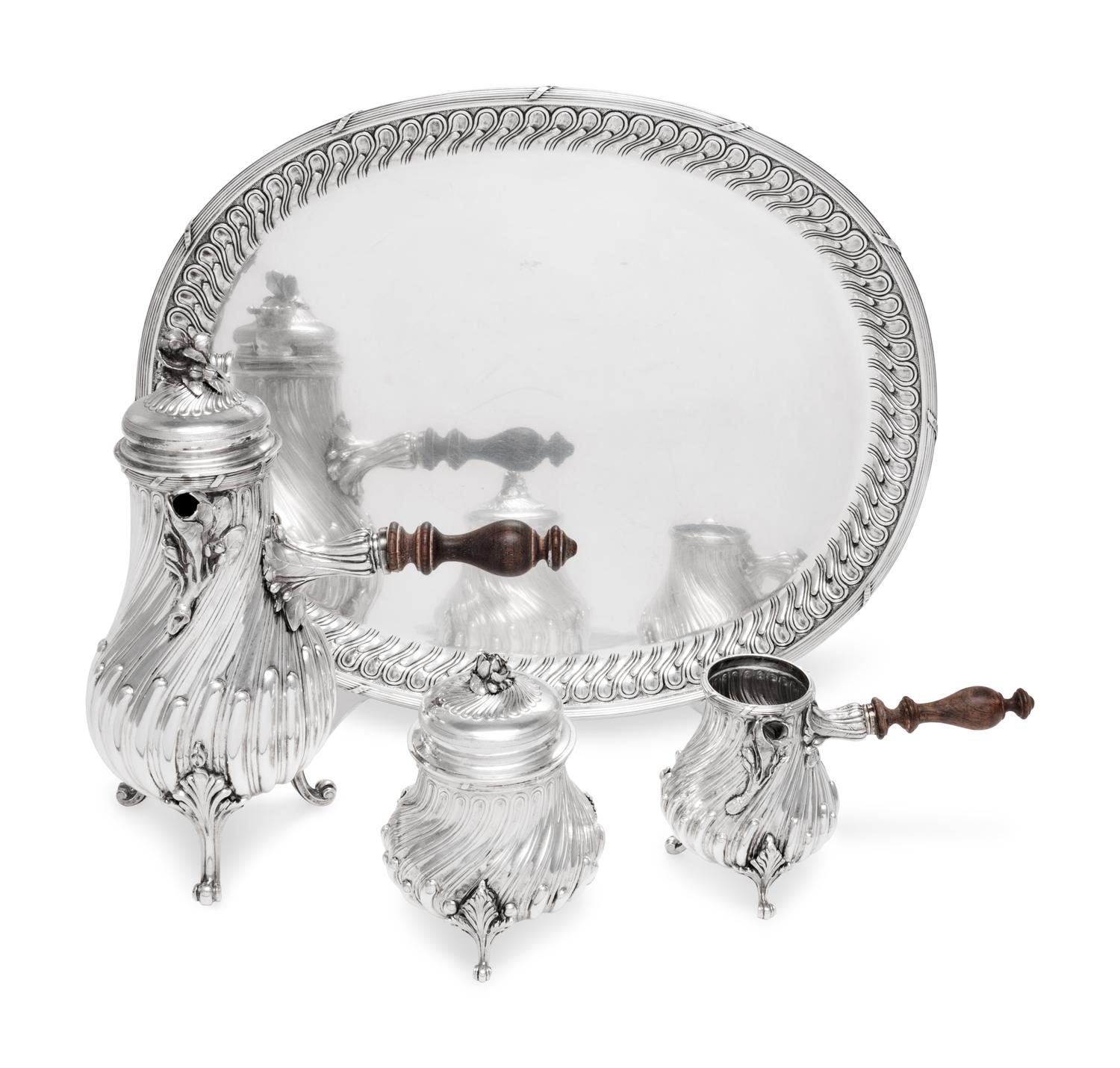 A Buccellati Silver Four-Piece Tea Service