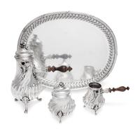 A Buccellati Silver Four-Piece Tea Service
