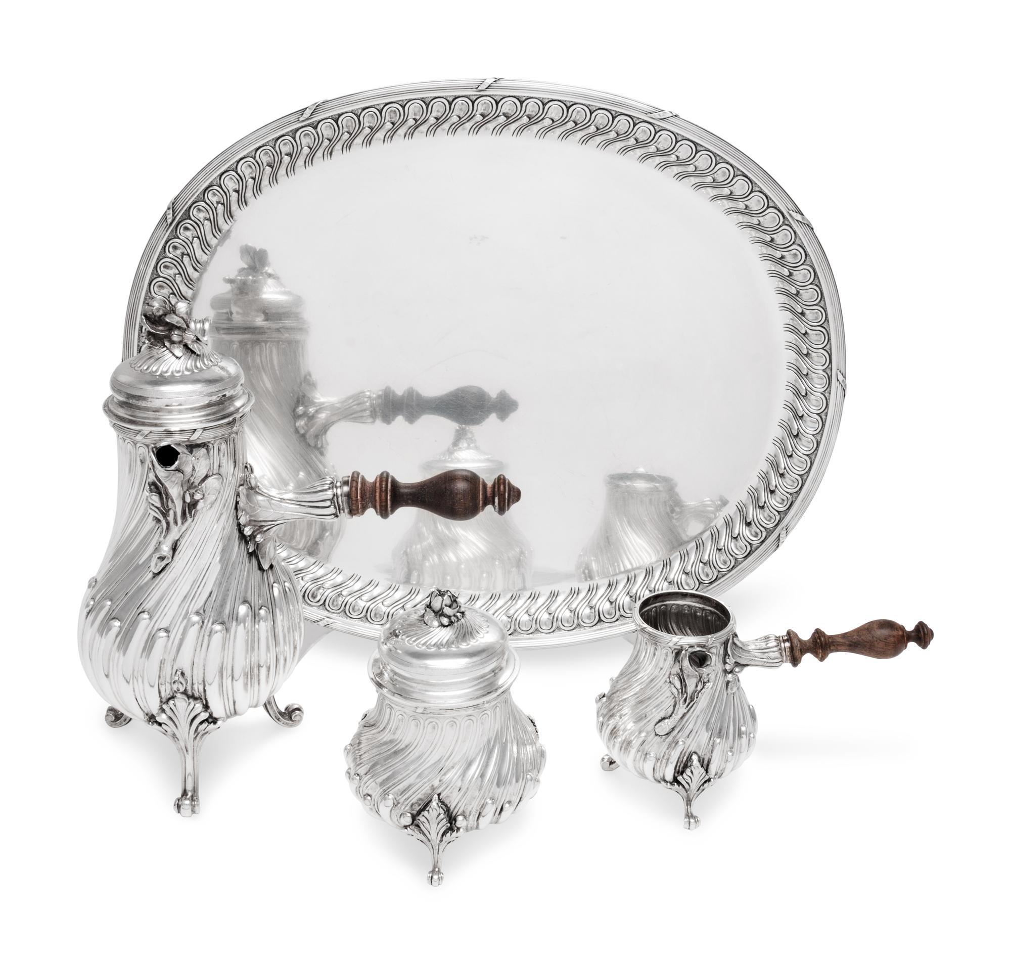 A Buccellati Silver Four-Piece Tea Service