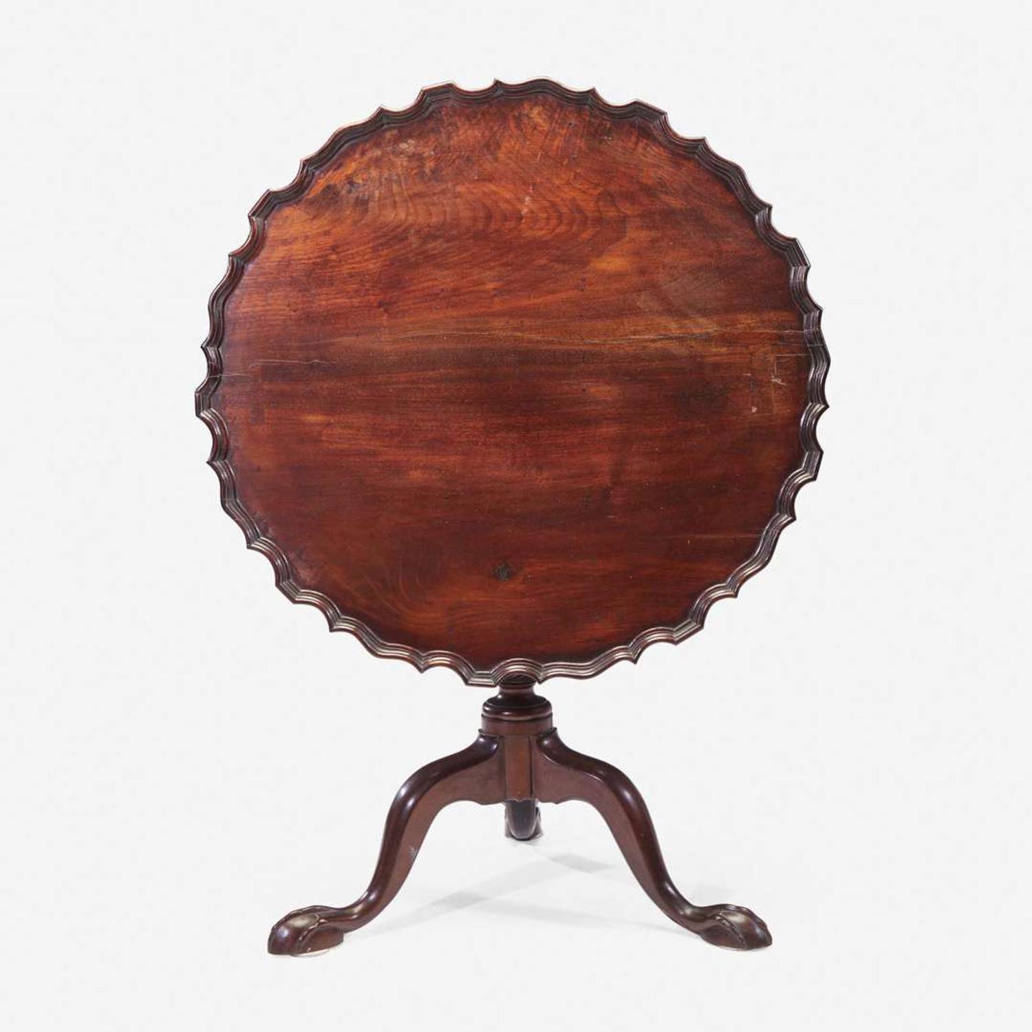 A Chippendale carved mahogany tilt-top tea table Philadelphia, PA, and Newport, RI, circa 1770