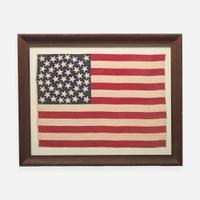 A 44-Star printed American Parade Flag commemorating Wyoming statehood 1890-1896
