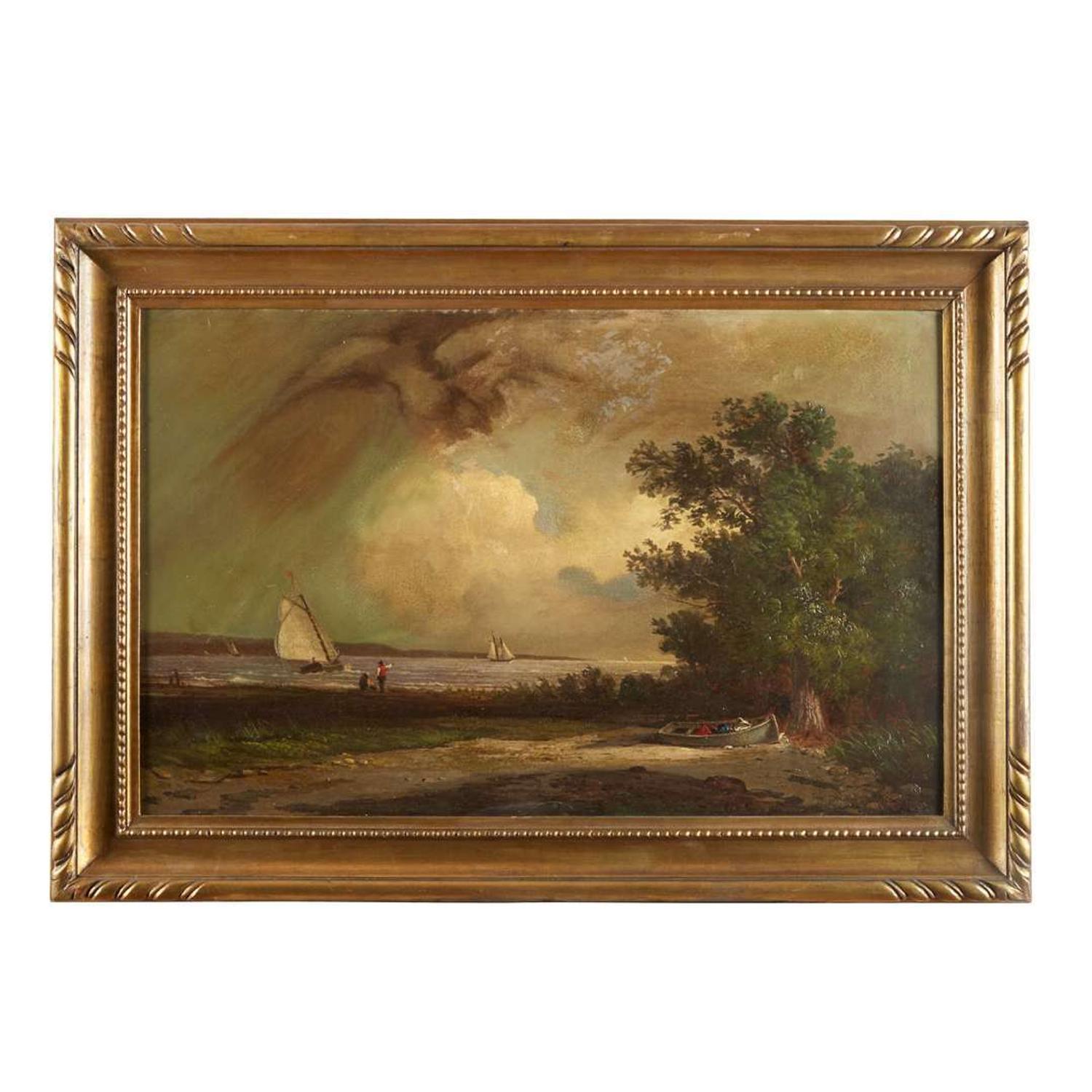 William Van de Veld Bonfield (1834-1885) On the Delaware River