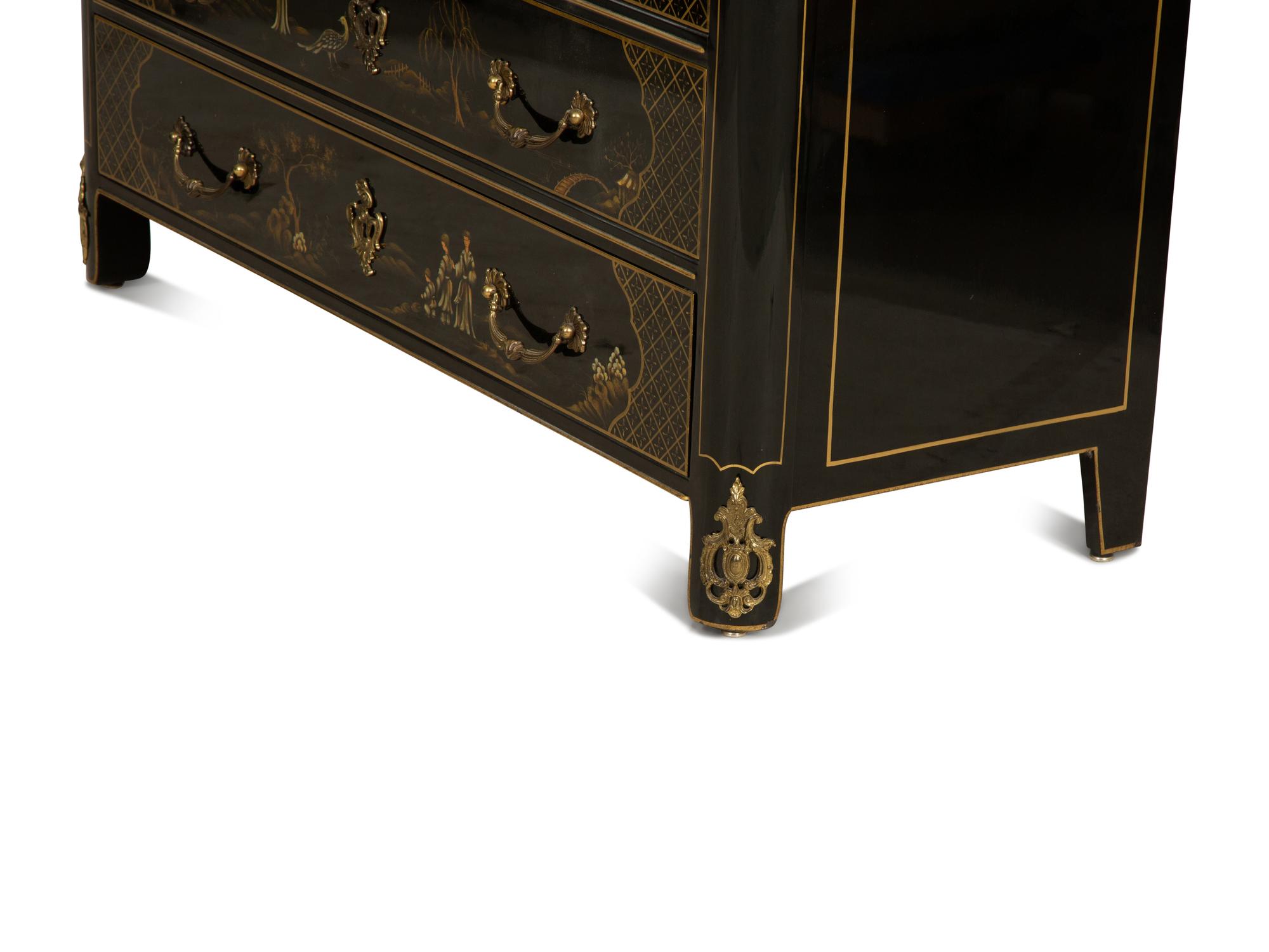 A Louis XIV Style Painted Commode
