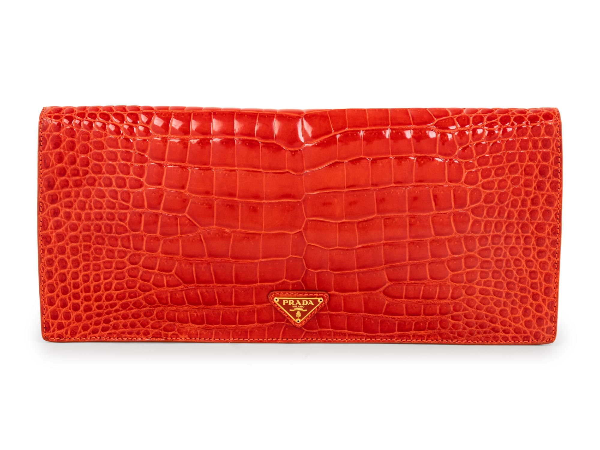 Prada Crocodile Clutch, 2010s