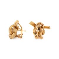 YELLOW GOLD KNOT EARRINGS