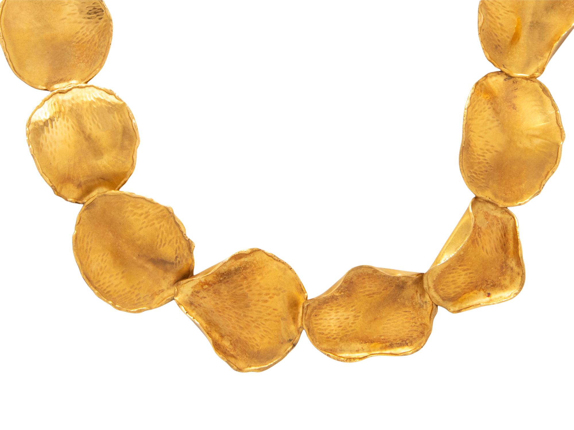 TIFFANY & CO., ANGELA CUMMINGS, YELLOW GOLD ROSE PETAL NECKLACE