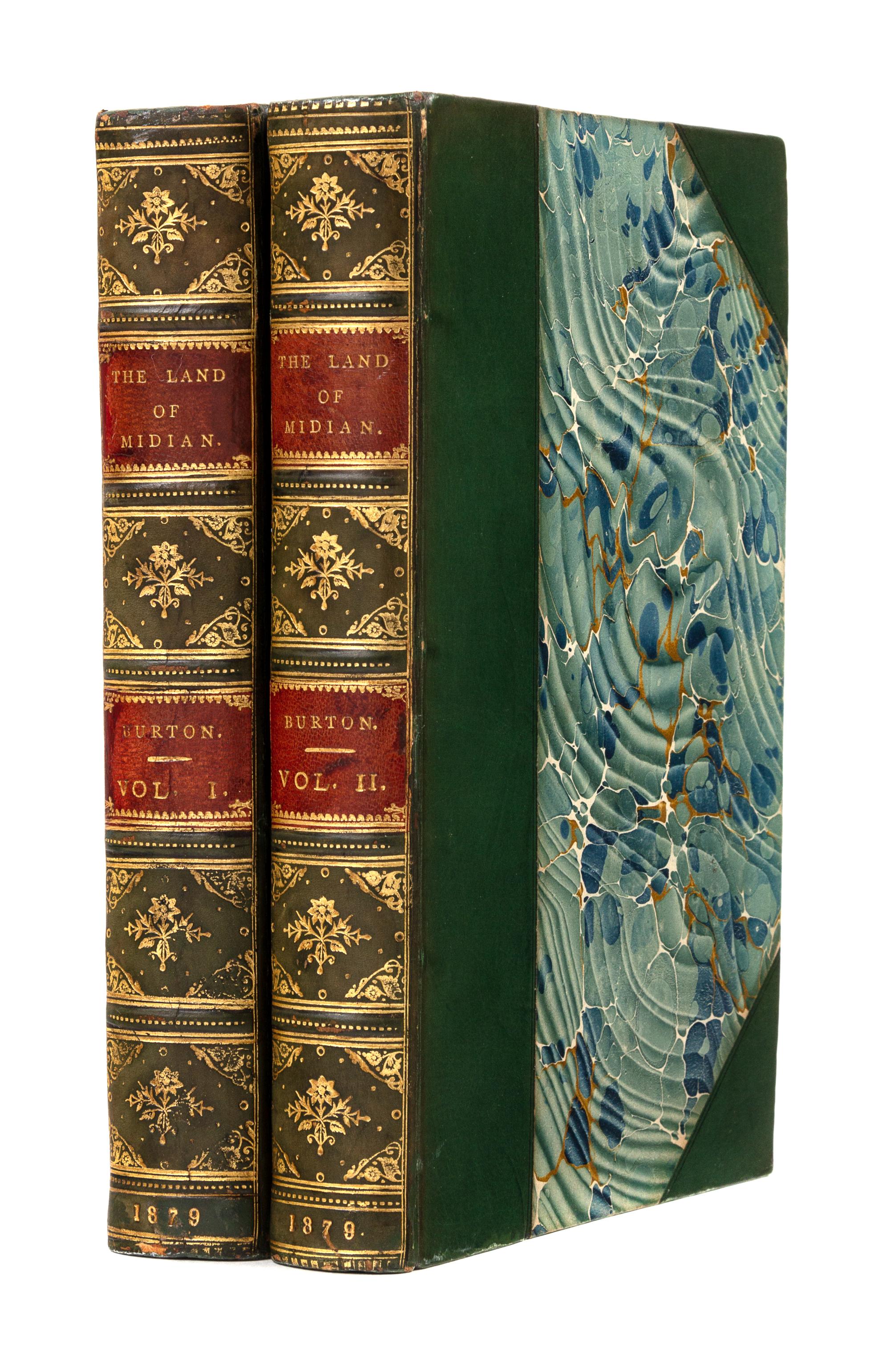 BURTON, Richard Francis, Sir (1821-1890). The Land of Midian (Revisited). London: C. Kegan Paul & Co., 1879.