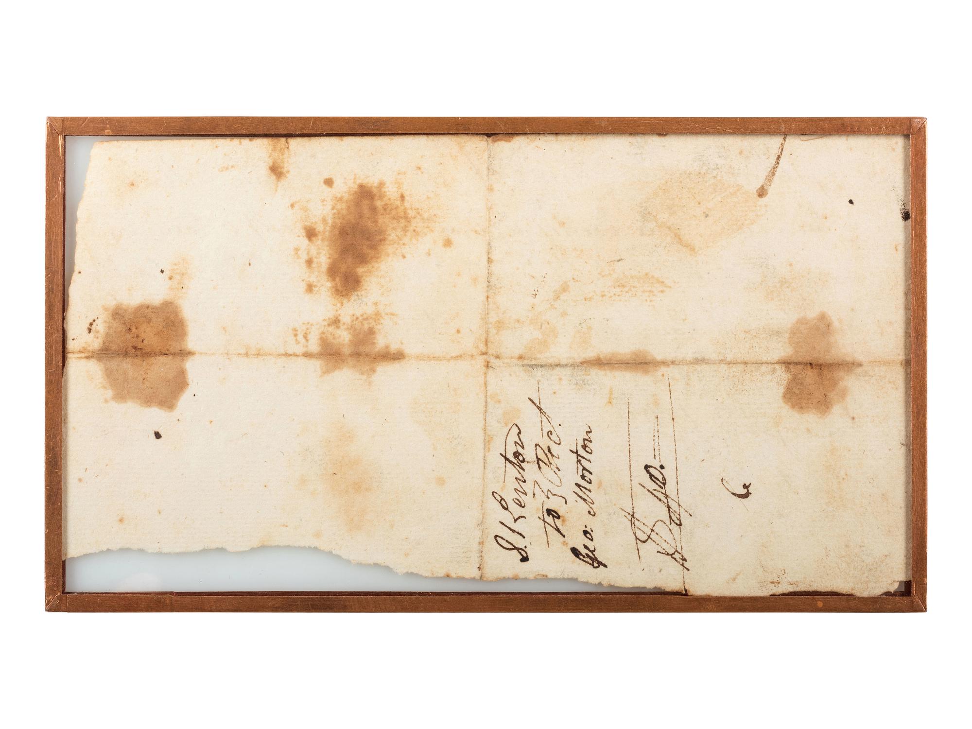 KENTON, Simon (1755-1836). Manuscript receipt signed ("Simon Kenton"), 18 May 1817.
