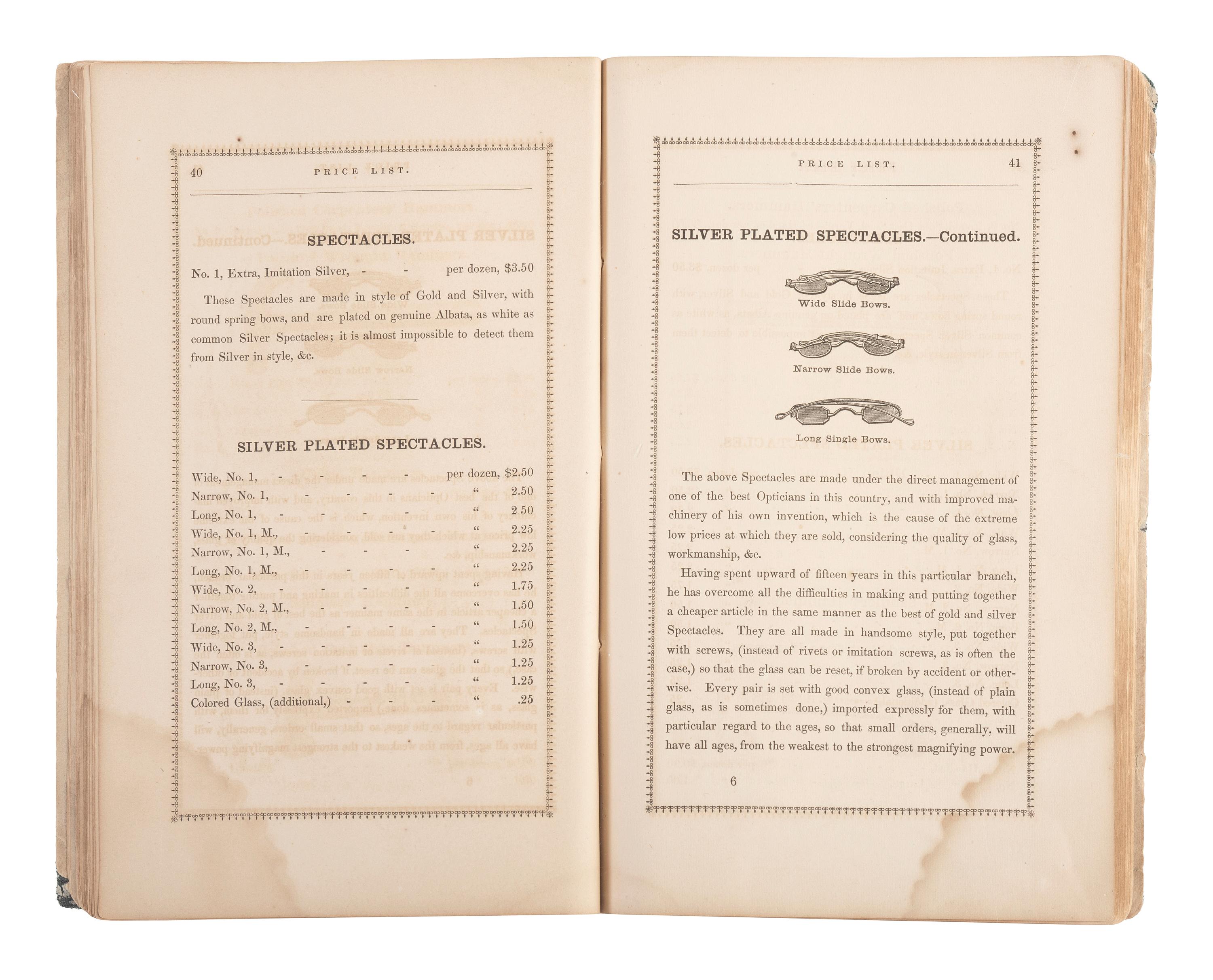 Price List of Articles Manufactured by Charles Parker . Hartford, CT: Case, Lockwood and Company, 1862.