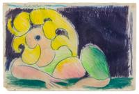 Pierre Alechinsky, (Belgian, b. 1927), Fermiere comme on n'en fait plus, 1966