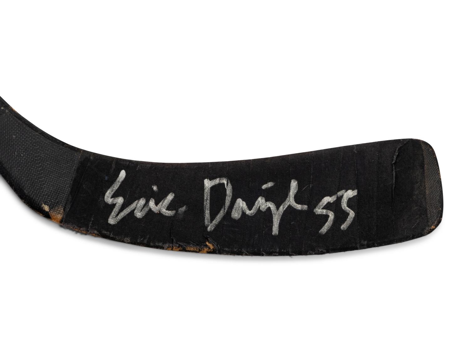 A Group of Four Chicago Blackhawks Game Used/Issued Hockey Sticks (Including Jeremy Roenick and Denis Savard),