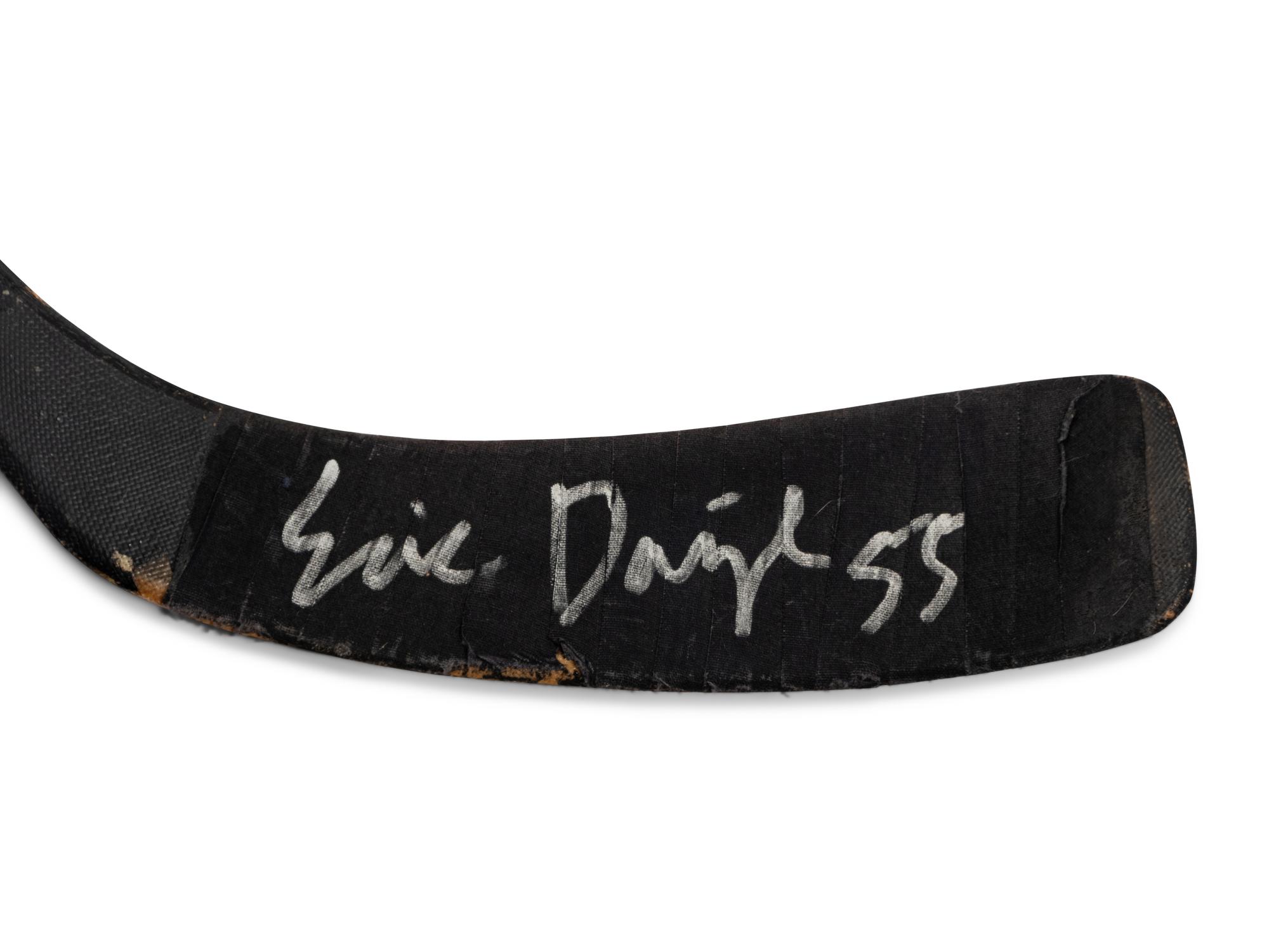 A Group of Four Chicago Blackhawks Game Used/Issued Hockey Sticks (Including Jeremy Roenick and Denis Savard),