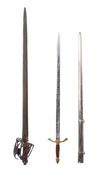 A Collection of Twelve Swords Length of longest 63 inches. — 18TH CENTURY AND LATER