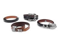 Lot of Four Kieselstein-Cord Belts