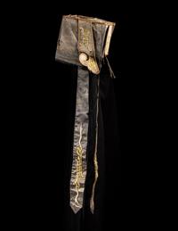 A Chinese Embroidered Silk Male's Hat