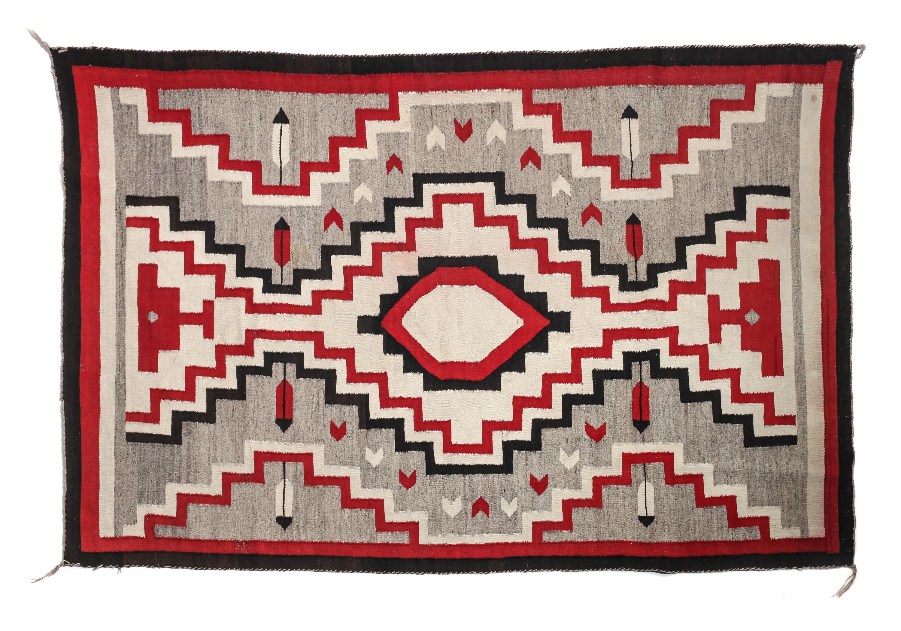 Navajo Ganado Rug 69 x 47 inches — First Quarter 20th Century