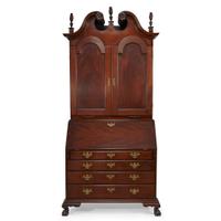 Chippendale carved mahogany secretary bookcase Philadelphia, PA, circa 1780