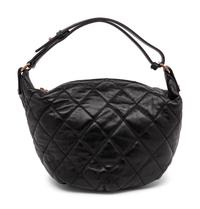 Chanel, Black Quilted Leather Hobo Bag
