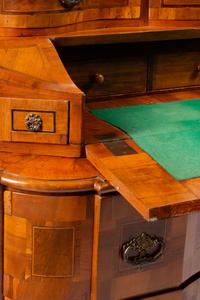 A Continental Burl Walnut Tabernacle Bureau