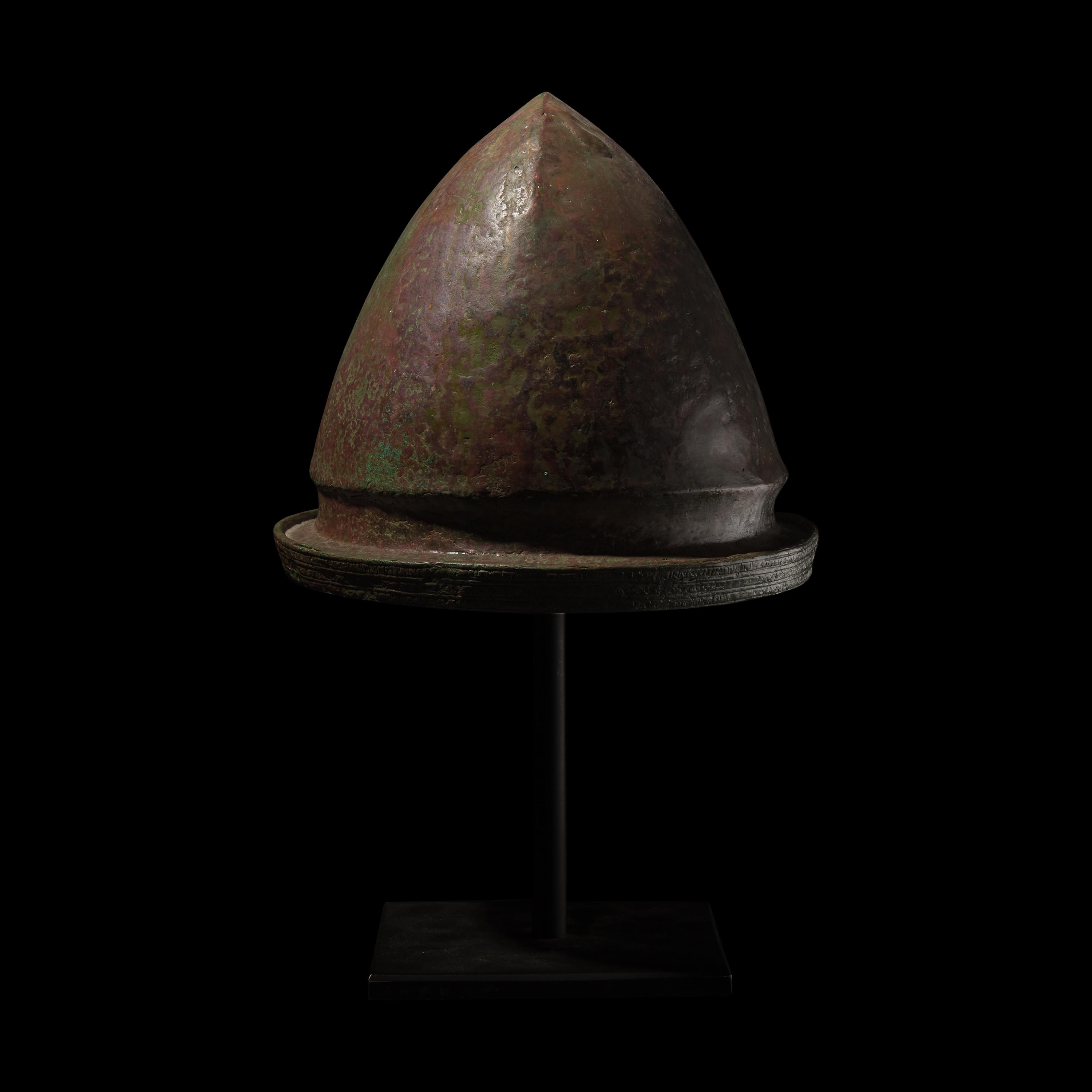 An Etruscan Bronze Helmet