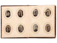 [EARLY PHOTOGRAPHY]. 100+ CDVs, stereoviews, & tintypes of Civil War personalities & civilians.