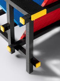 'Red and Blue LEGO Chair' Number 4 from an edition of 5 Droog, Netherlands, 2004