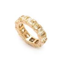 FRENCH, COLORED DIAMOND ETERNITY BAND