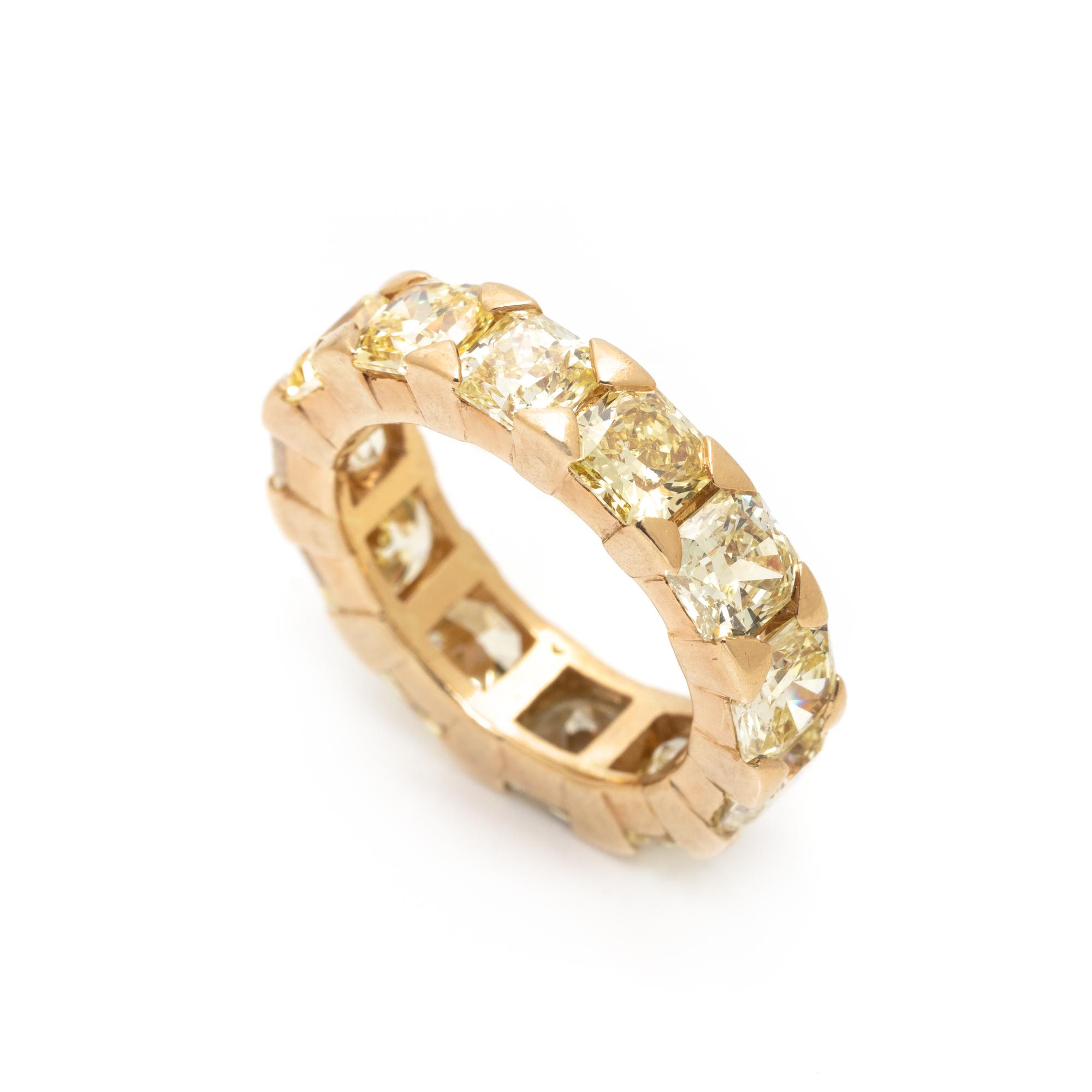 FRENCH, COLORED DIAMOND ETERNITY BAND
