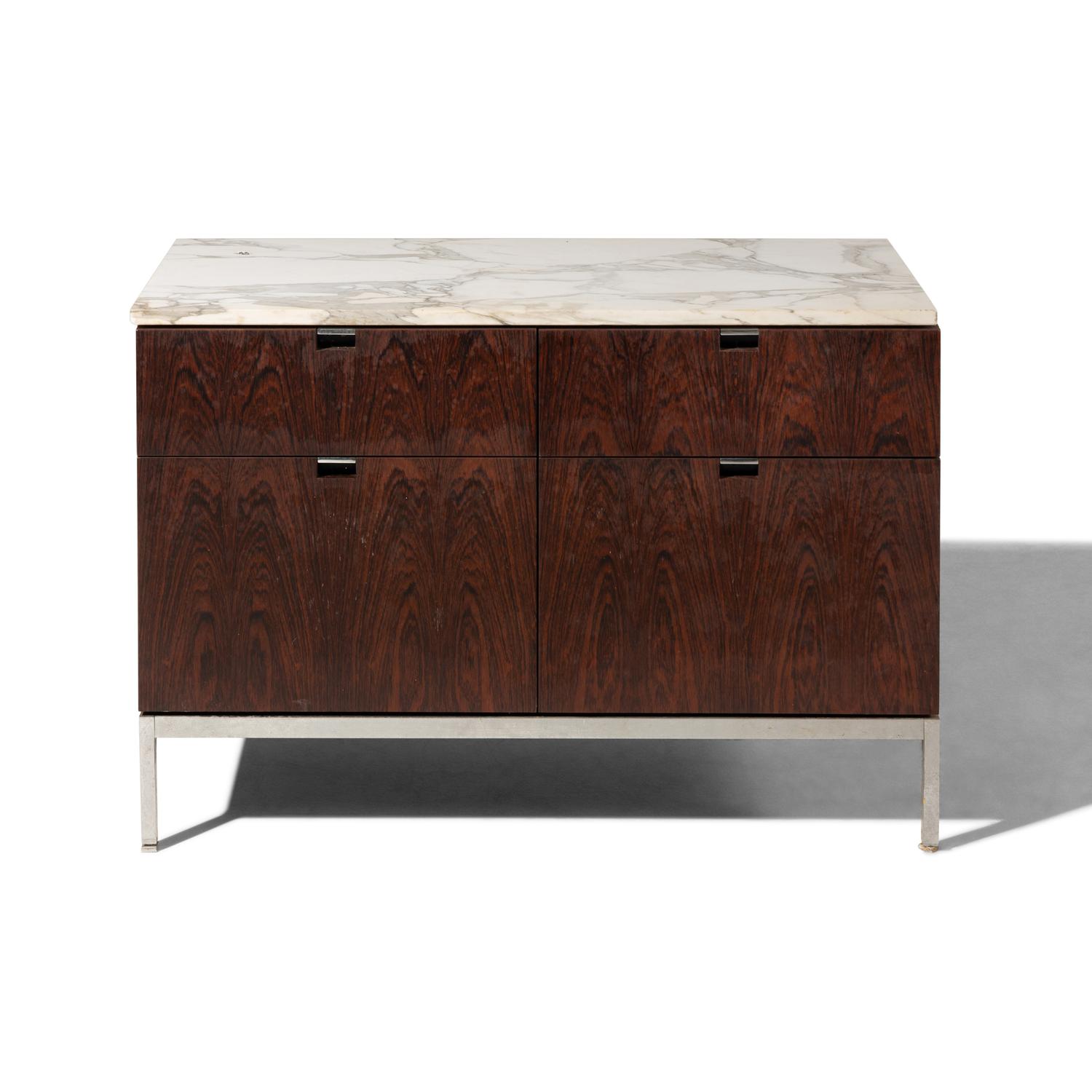 Rosewood Credenza with Marble Top