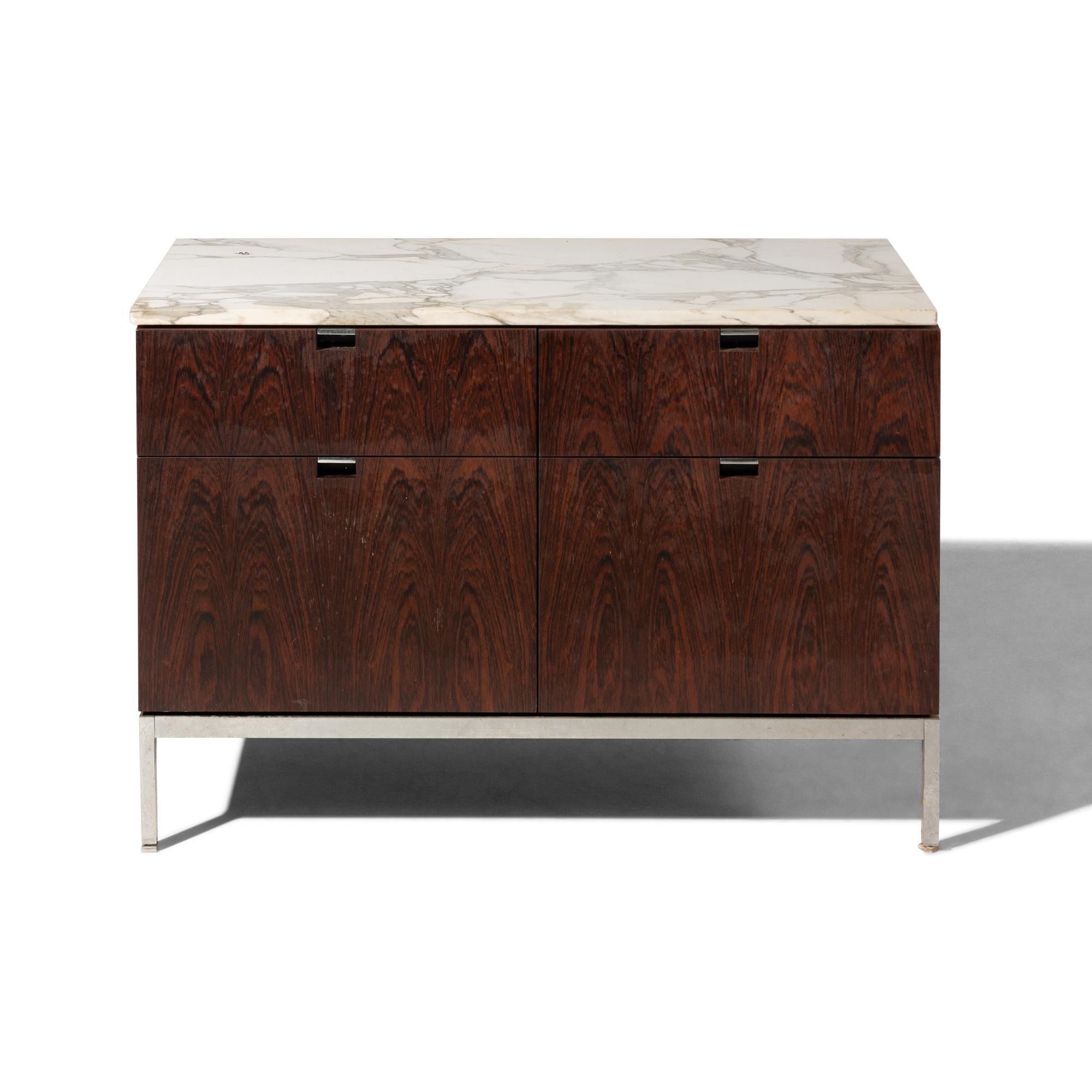 Rosewood Credenza with Marble Top
