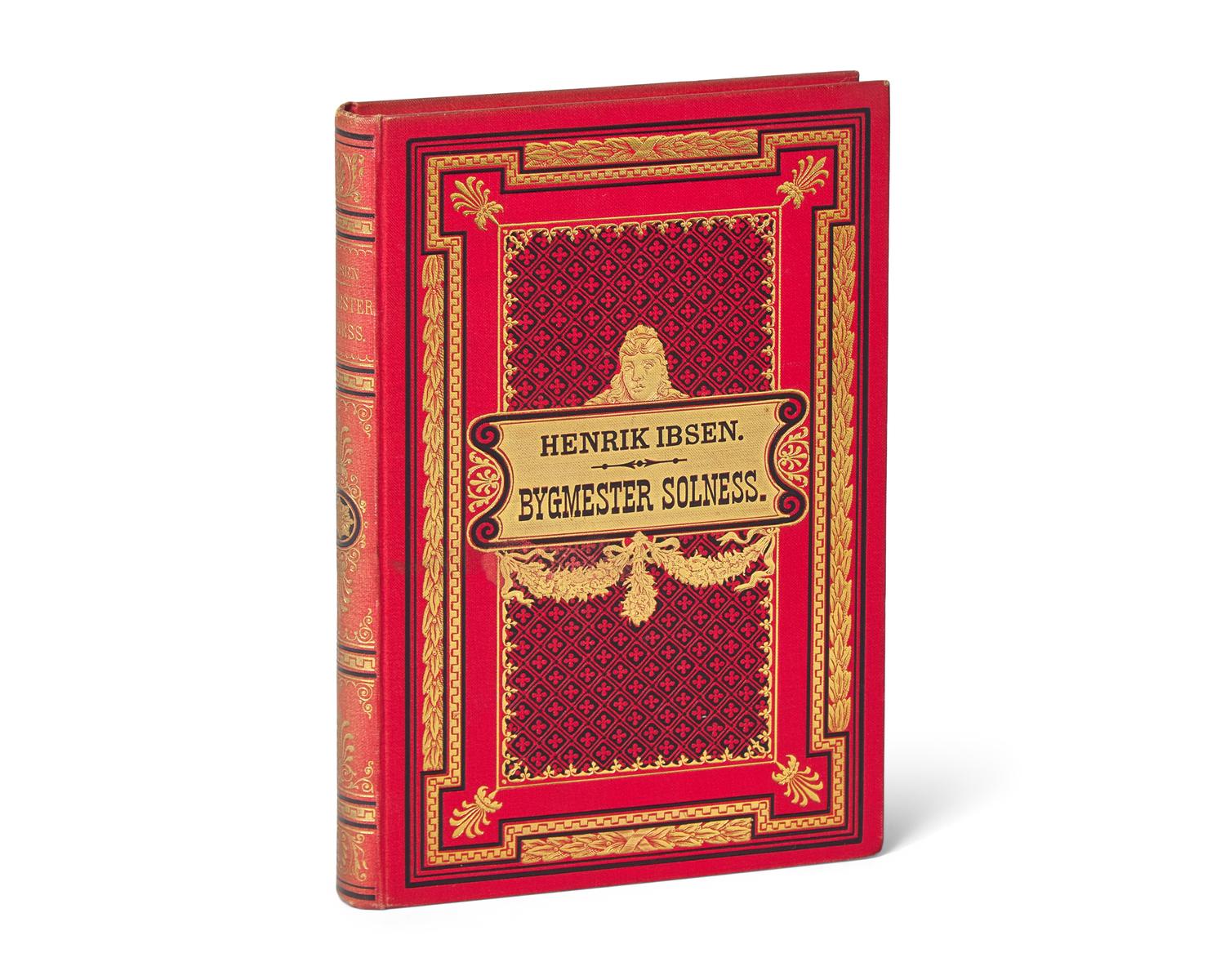 IBSEN, Henrik (1828-1906). Bygmester Solness. Skuespil I Tre Akter . Copenhagen: Gyldendalske Boghandels Forlag [F. Hegel & Son], 1892.
